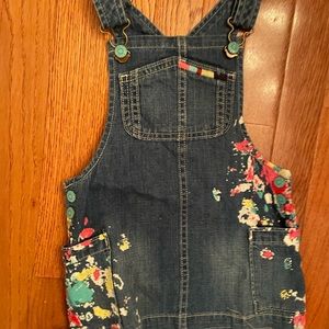 NWOT GYMBOREE DENIM OVERALL DRESS!  18-24 months